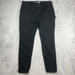 Carhartt Womens 16 T Black Rugged Flex Relaxed Twill Double Knee Pants BN5999-W